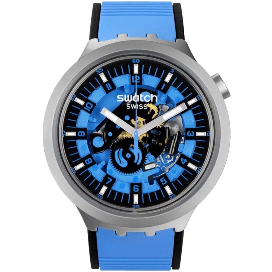 Swatch BIG BOLD IRONY Sb07s106 AZURE BLUE DAZE Gündüz Saat