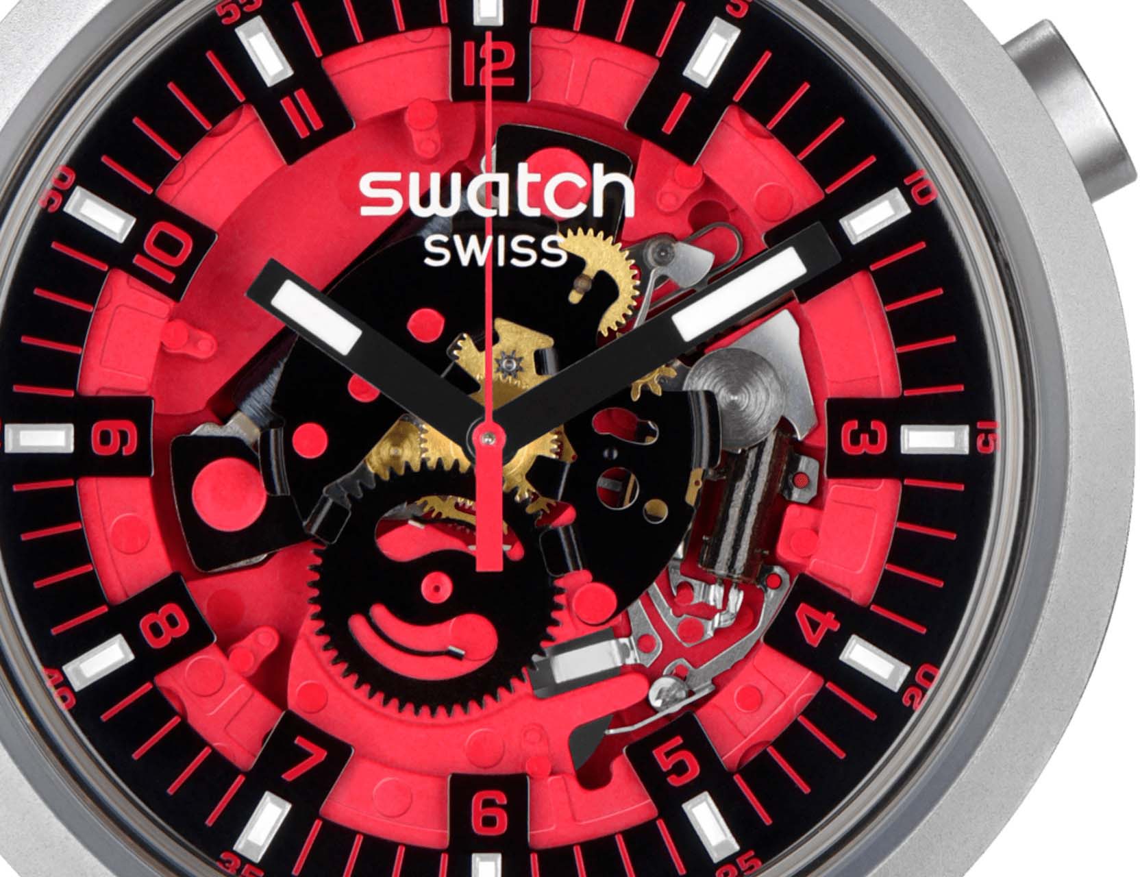 Swatch BIG BOLD IRONY Sb07s110 RED JUICY Gündüz Saat